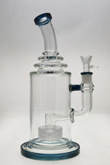 TAG 12" Bong with Super Slit Matrix Diffuser in Clear Borosilicate Glass, Side View