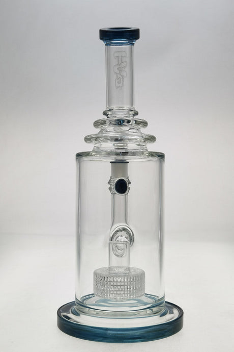 TAG 12" Super Slit Matrix Diffuser Bong with 18MM Female Joint, Front View on White