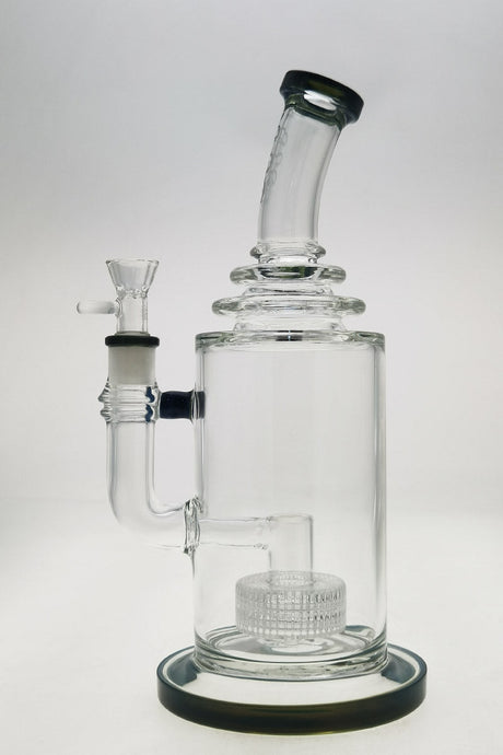 TAG 12" Super Slit Matrix Diffuser Bong, 100x5mm, 18MM Female Joint, Side View on White