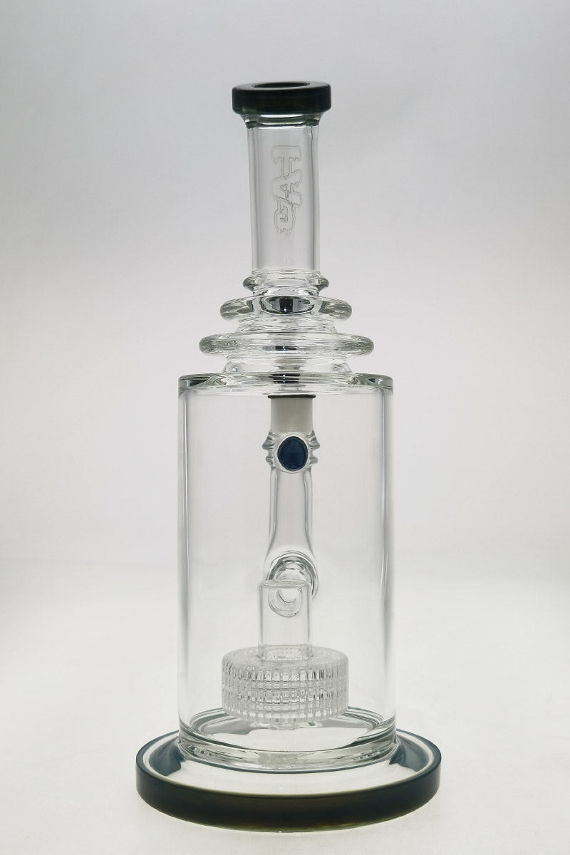 TAG 12" Bong with Super Slit Matrix Diffuser, 18MM Female Joint, Front View on White