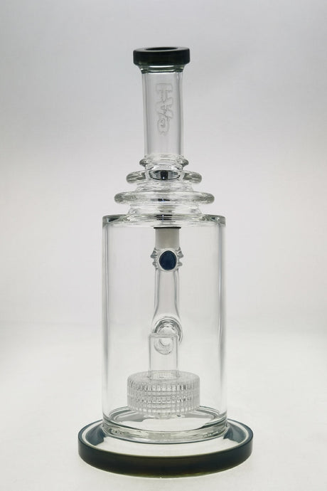 TAG 12" Bong with Super Slit Matrix Diffuser, 18MM Female Joint, Front View on White