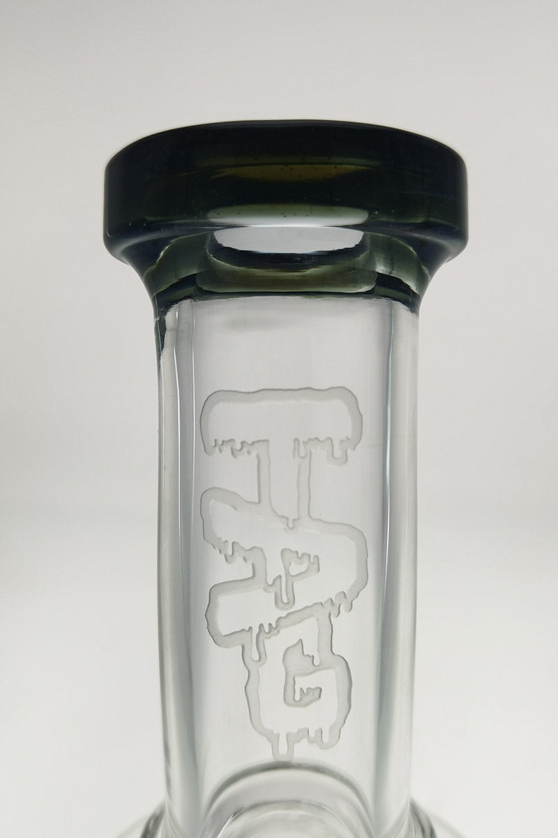 TAG 12" Bong with Super Slit Matrix Diffuser, 5mm Thick Glass, 18MM Female - Close-Up
