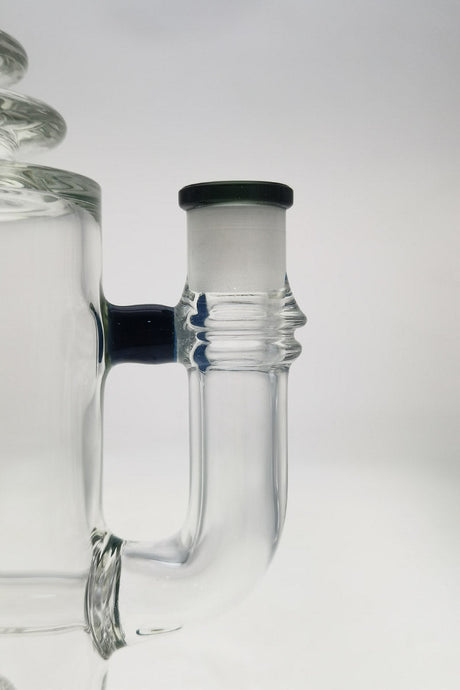 TAG 12" Super Slit Matrix Diffuser Bong side view with black accents and 18MM Female joint