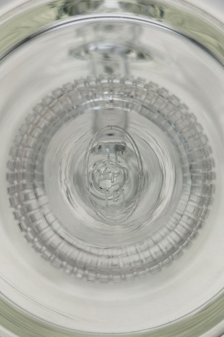 Thick Ass Glass 12" Bong with Matrix & Showerhead Percolators, Top View, 5mm Borosilicate