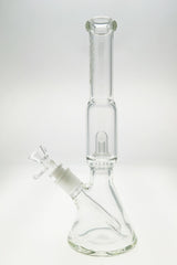Thick Ass Glass 12" Beaker Bong with Showerhead Percolator, Clear, Front View