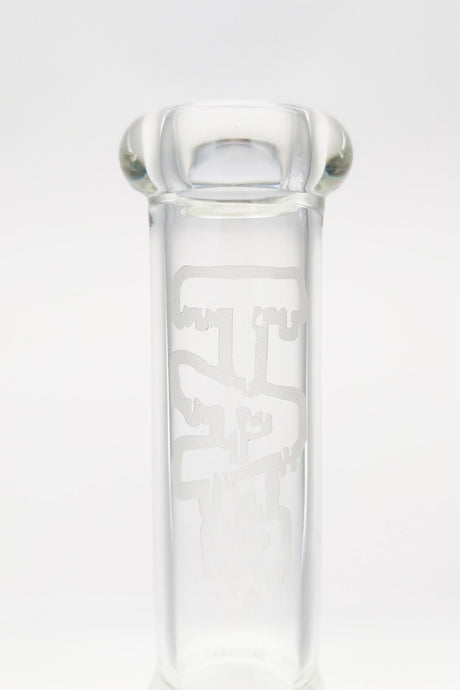 TAG 12" Super Slit UFO Beaker, Clear Glass, 32x4MM with 18/14MM Downstem, Front View