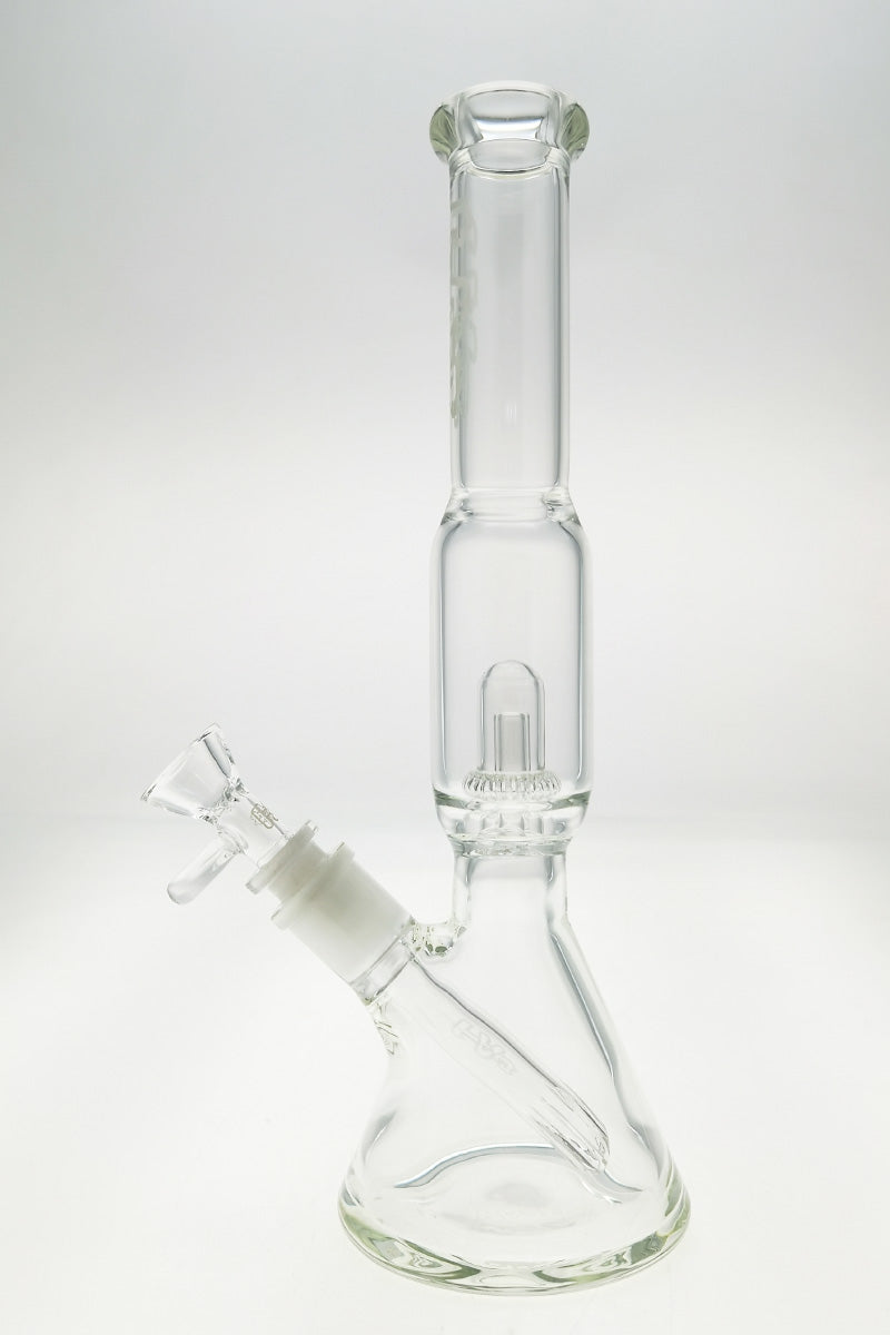 TAG 12" Super Slit UFO Beaker, 32x4MM with 18/14MM Downstem, clear glass, front view