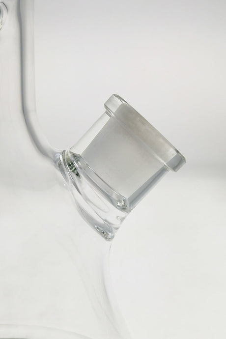 TAG 14" Clear Beaker Bong 50x5MM with 18/14MM Downstem Close-up Side View