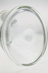 TAG 14" Clear Beaker Bong Bottom View Highlighting Thick 5mm Glass and 18/14MM Downstem