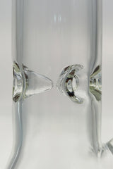 Close-up of TAG 14" Beaker Bong 50x5MM clear glass with 18/14MM downstem