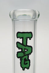 TAG 14" Clear Beaker Bong with Slyme Logo, 50x5MM Glass, 18/14MM Downstem