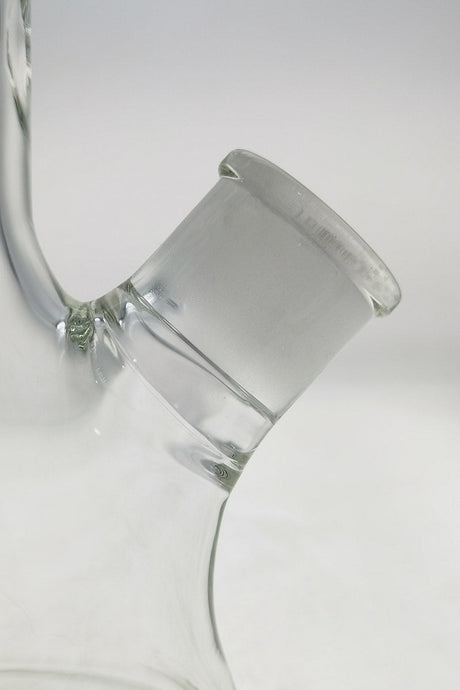Close-up of TAG 14" Beaker Bong with 50x9MM clear glass and 28/18MM downstem