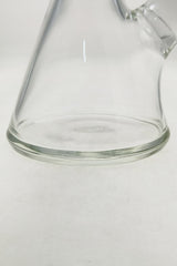 Close-up of TAG 14" Beaker Base 50x9MM showcasing the sturdy 9mm glass thickness and clear design.