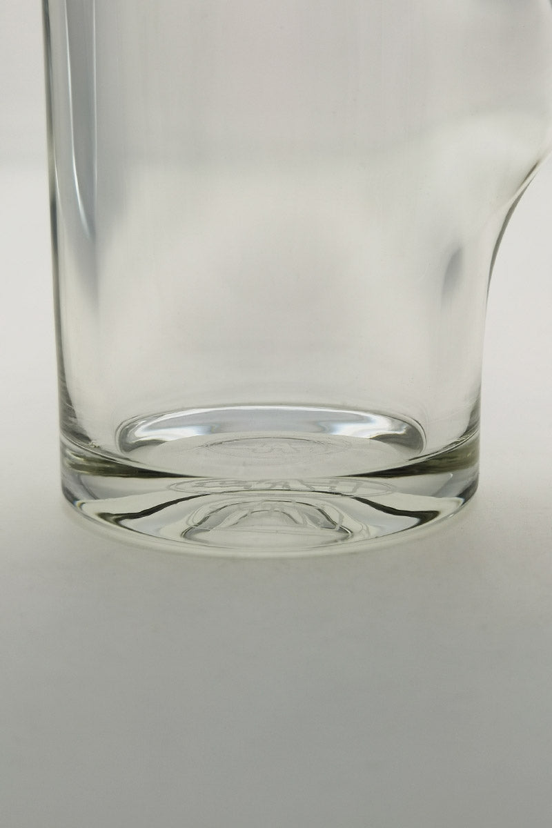 TAG Beaker Bong Base Close-Up, 14" Height, 7mm Thick Glass, Clear Finish