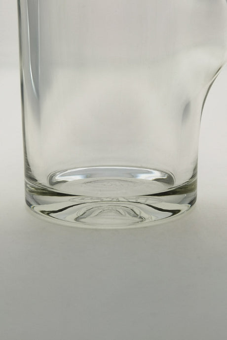 TAG Beaker Bong Base Close-Up, 14" Height, 7mm Thick Glass, Clear Finish