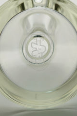 Close-up of TAG logo on the base of a 14" Beaker Bong made by Thick Ass Glass