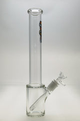 TAG 14" Clear Beaker Bong with 18/14MM Downstem, Front View on Seamless White Background