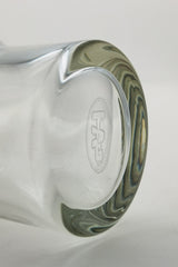 Close-up of TAG 14" Beaker Bong base with thick 7mm glass and branded logo