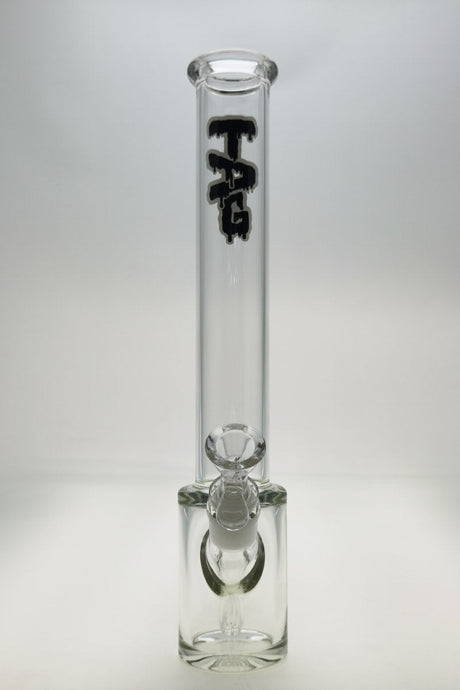 TAG 14" Beaker Bong with 18/14MM Downstem, 7MM Thick Glass, Front View on White