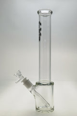 TAG 14" Beaker Bong in Clear with Thick 7mm Glass and 18/14MM Downstem - Front View