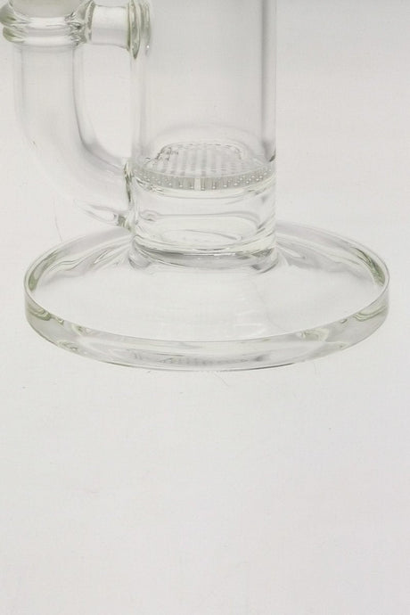 Close-up of TAG 14" Honeycomb Bong with Circle Splash Guard, 50x5MM Clear Glass