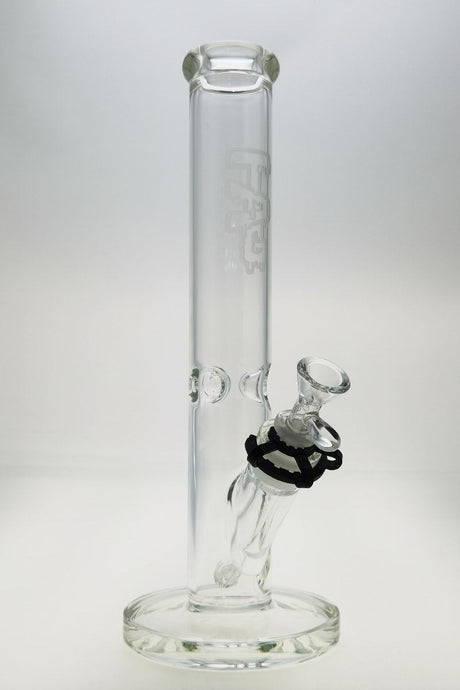 Thick Ass Glass 14" Clear Straight Tube Bong, 50x5MM with 18/14MM Downstem