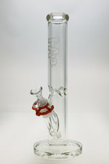 Thick Ass Glass 14" Straight Tube Bong, 50x7MM Clear Glass, 18/14MM Downstem