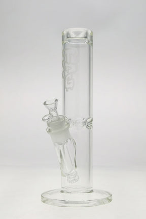 TAG 14" Straight Tube Bong with Double UFO Downstem and Clear Sandblasted Logo