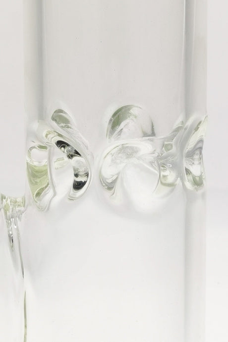 Close-up of TAG 14" Straight Tube Bong with Double UFO Percolator Detail