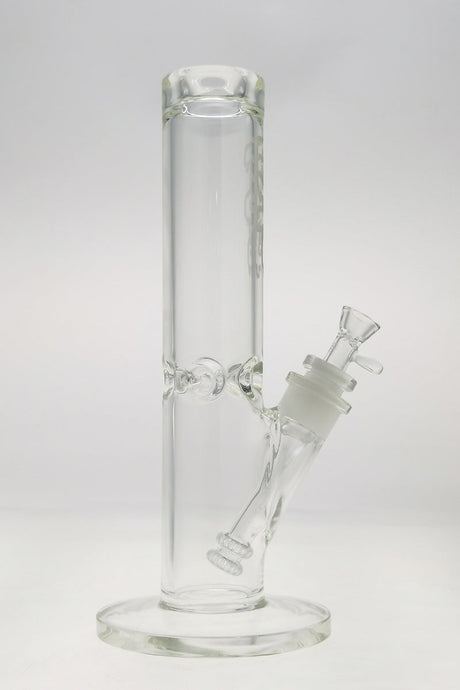 TAG 14" Straight Tube Bong with Double UFO Downstem and Thick 7mm Glass