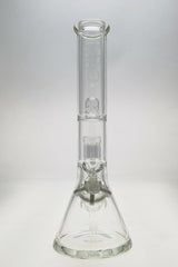 TAG 14" Beaker Bong with 8 Arm Tree Percolator, 50x7MM Thick Glass, Front View