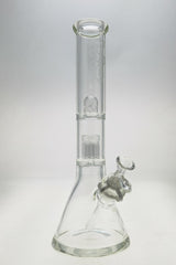 TAG 14" Beaker Bong with 8 Arm Tree Percolator and Thick 7mm Glass - Front View