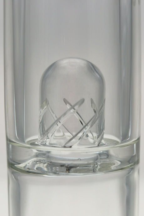 Close-up of TAG 14" Beaker Bong with 8 Arm Tree Percolator, 50x7mm Thick Glass