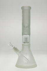 TAG 14" Beaker Bong with Super Slit UFO Perc, 50x7MM glass, 18/14MM Downstem, front view