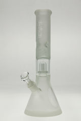 TAG 14" Super Slit UFO Beaker Bong with 18/14MM Downstem, Front View on White Background