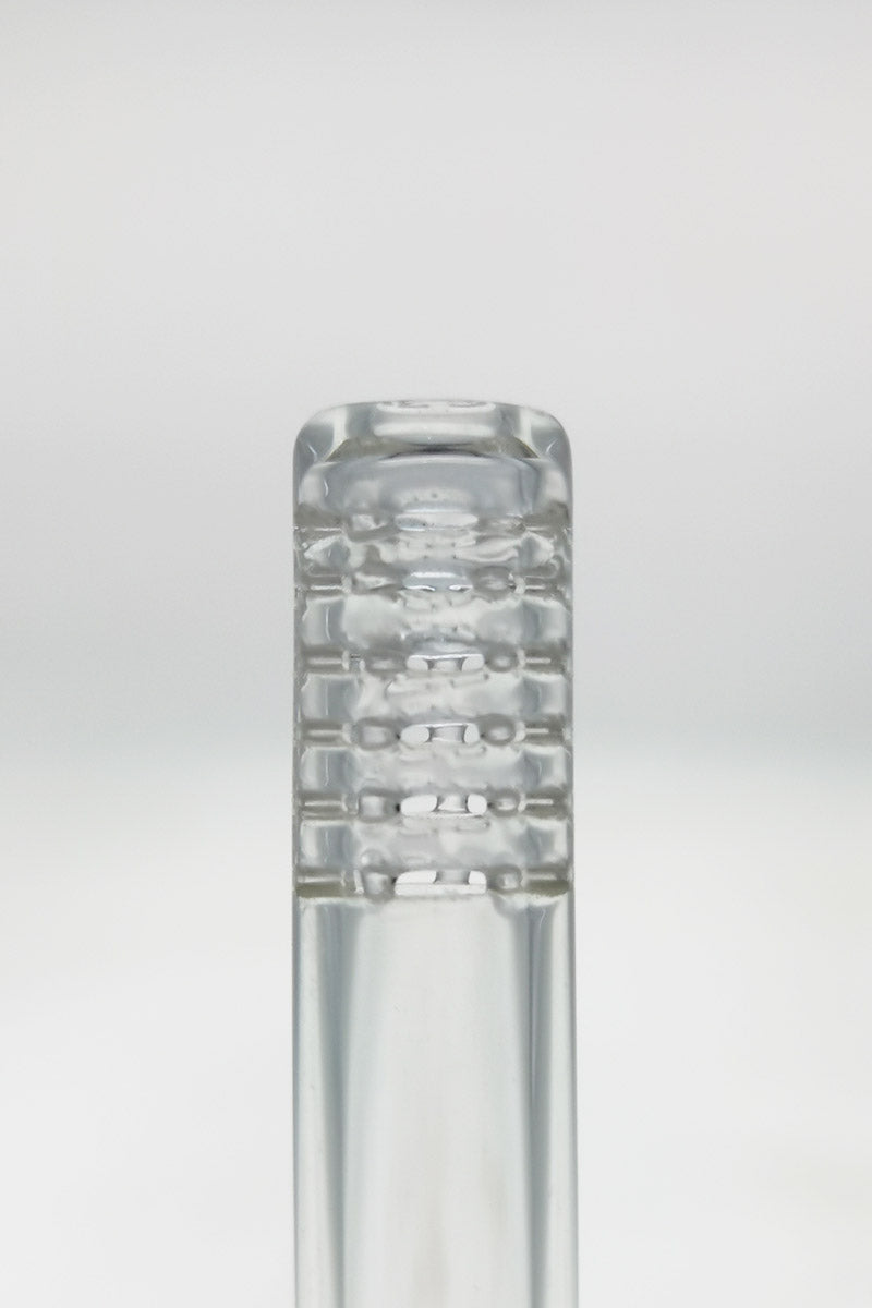 TAG 14/10mm Gridded Super Slit Downstem Close-up, 36 Hole Design for Bongs