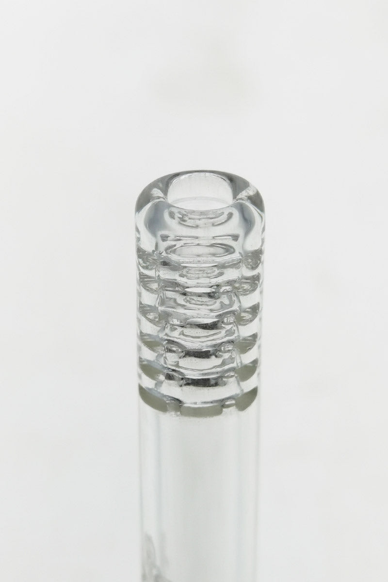 TAG 14/10MM 6 Row Gridded Super Slit Downstem for Bongs - Close-up Front View