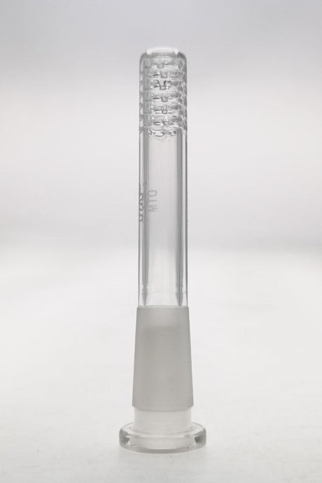 TAG 14mm to 10mm Open End Gridded Downstem with 36 Holes, Front View on White Background