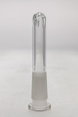 TAG 14/10MM Closed End Showerhead Downstem by Thick Ass Glass, Quartz Material, Front View