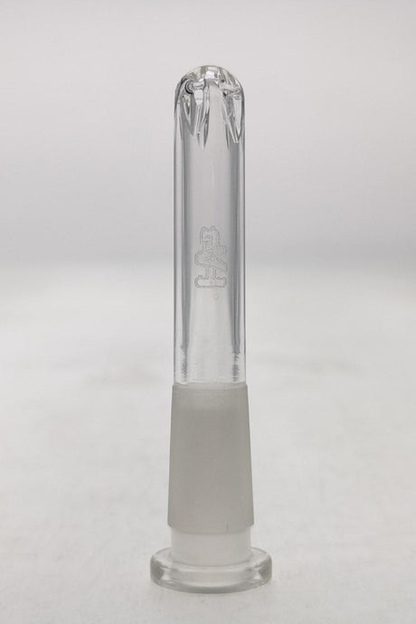 TAG 14/10MM Closed End Showerhead Downstem by Thick Ass Glass, Quartz Material, Front View