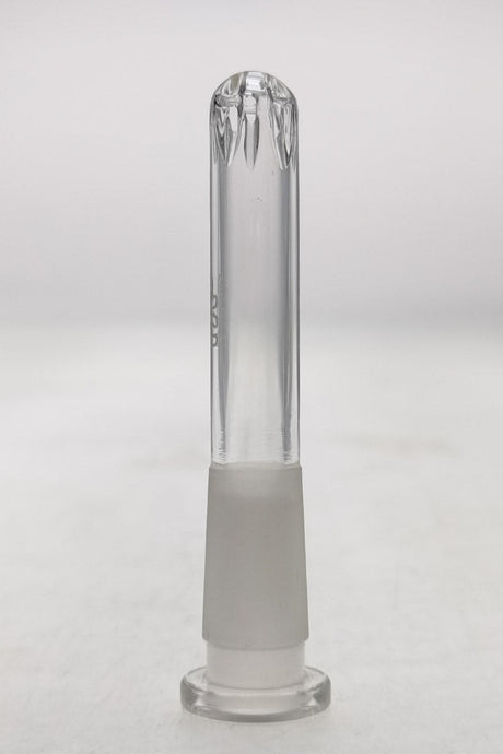 Thick Ass Glass Closed End Showerhead Downstem for Bongs - Front View on White Background