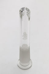 TAG Quartz Closed End Showerhead Downstem for Bongs, 14mm to 10mm Joint Size, Front View