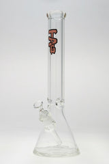 TAG 16" Beaker Bong 50x9MM with 18/14MM Downstem, front view on white background