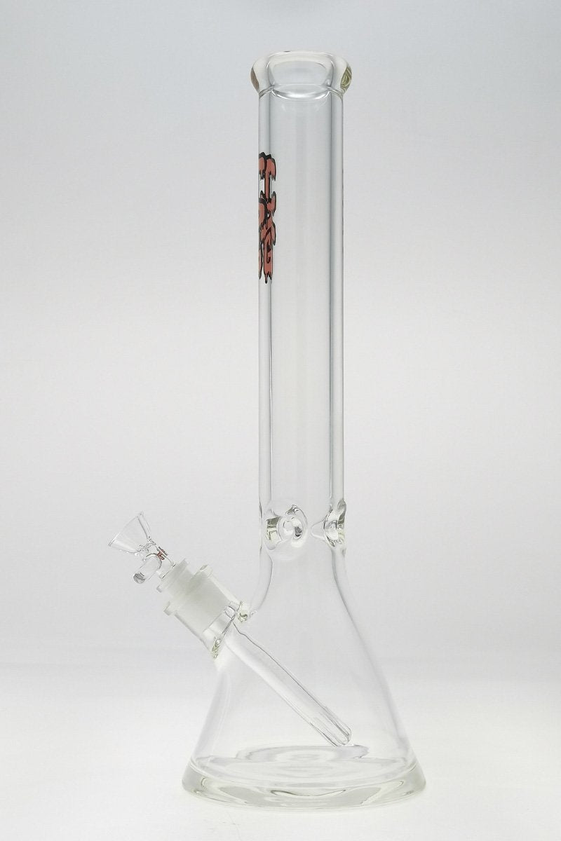 TAG - 16" Beaker Bong 50x9MM with 18/14MM Downstem on white background
