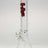 TAG 16" Beaker Bong 50x9MM with Wavy Red Label, 18/14MM Downstem, front view on white background