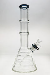 TAG 16" Beaker Bamboo Bong with 7mm thickness and 18/14MM downstem, front view on white background