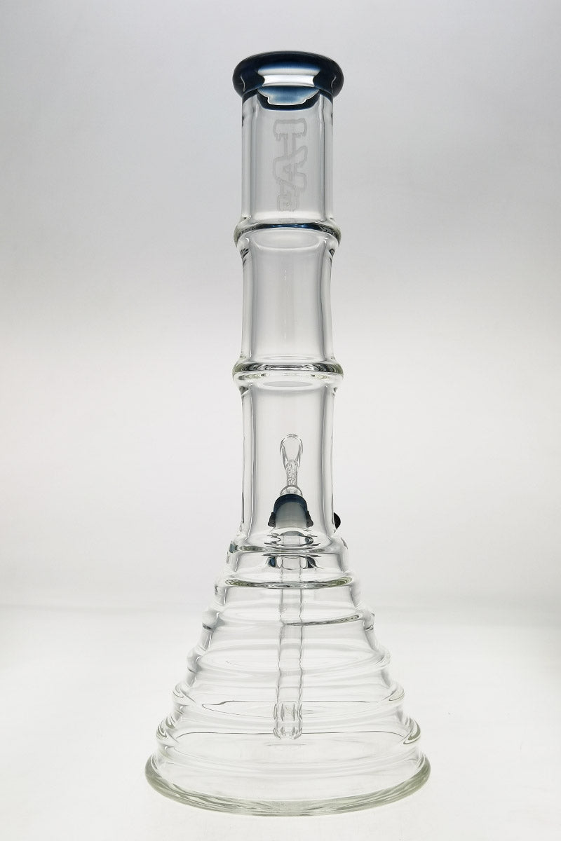 TAG 16" Beaker Bamboo Bong with 7mm Thick Quartz & 18/14MM Downstem - Front View