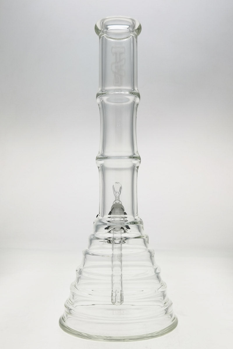 TAG 16" Beaker Bamboo Bong, 50x7MM with 18/14MM Downstem, Front View on White Background
