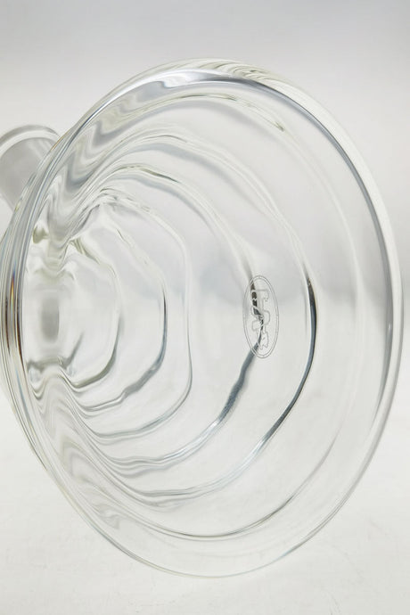 Close-up of TAG 16" Beaker Bamboo Bong's thick 7mm base, showcasing durability and stability