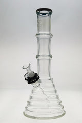 TAG 16" Beaker Bamboo Bong with 50x7MM thickness and 18/14MM Downstem, front view on white background